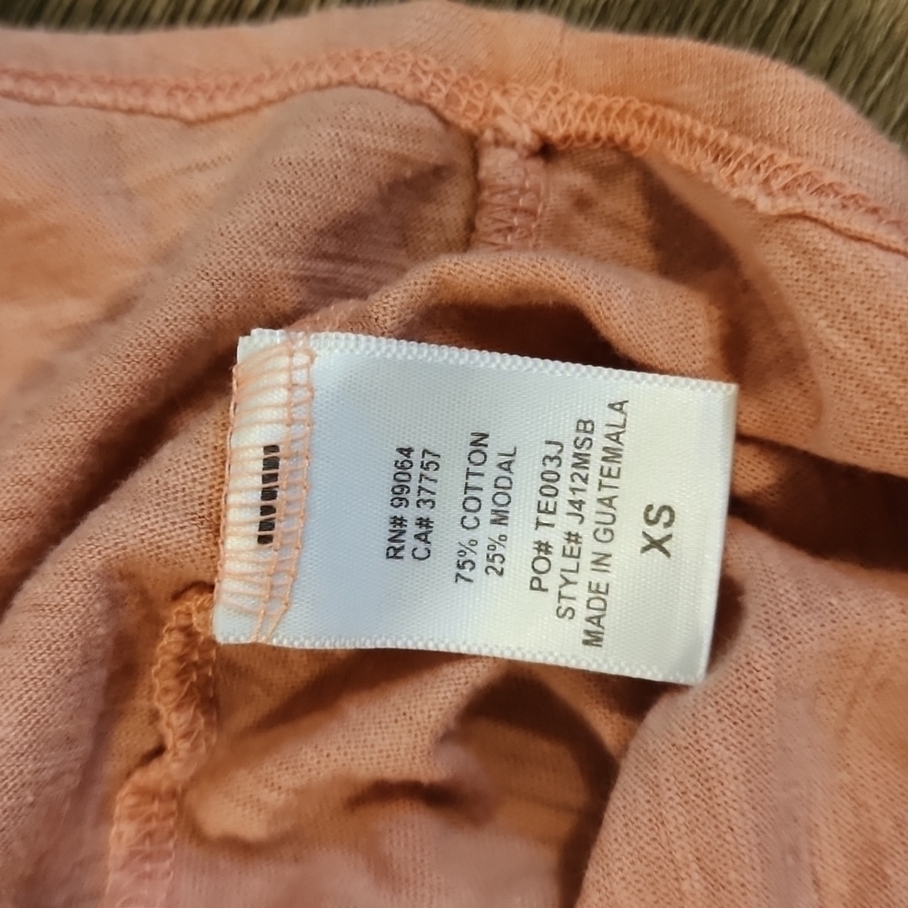 Billabong Moon Print Tank Top Peach X Small Cotton Modal - Picture 5 of 5
